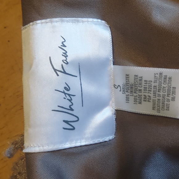 White Fawn brown Sherpa jacket - Picture 5 of 5